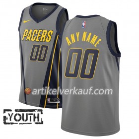 NBA Indiana Pacers Trikot 2018-19 Nike City Edition Grau Personalisierung Swingman - Kinder